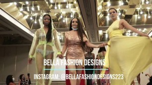'Bella Fashion Designs Showcases Women\'s Couture and Men\'s Swimwear at Super Chic Miami Art Basel FW'