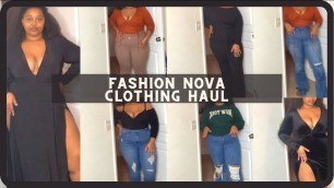 'FASHION NOVA CURVE FALL CLOTHING HAUL'