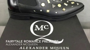 'New Alexander McQueen Ladies Black REDCHURCH Chelsea Boots - Size EU 38'