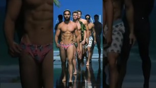 'Male Model Runway, Men Swimwear #malemodel #tiktok #shorts'