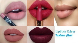 'latest lipstick colours for girls //best matte lipstick shades  Fashion Alert'