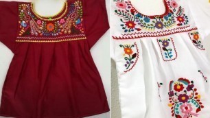 'Ideas For Eid Dresses | Latest Hand Embroidery Frock Designs For Baby Girl | Girls Fashion.'