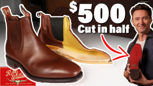 'Hugh Jackman Boots - (CUT IN HALF) - Truth about RM Williams Chelsea Boot Review'
