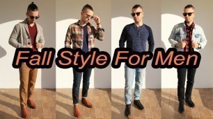 '4 Casual Fall Outfits For Men | Featuring Chukka Boots and Chelsea Boots'