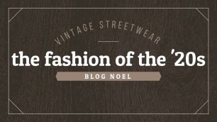 'The fashion of the \'20s'