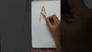 'gown illustration painting 