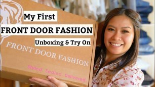 'My First Front Door Fashion! Unboxing & Try on.'