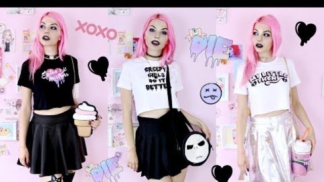 'Pastel Goth Summer LookBook / Outfit Ideas'