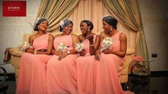 'Latest Bridesmaid Dress Styles for Nigerian & Black African Women'