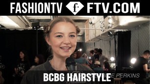 'Hair styling at BCBGMAXAZRIA S/S 2016 Show | New York Fashion Week | FTV.com'