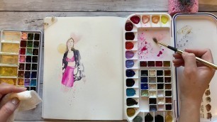 'Watercolor Fashion Illustration | Sketchbook Play'