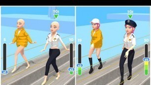 'FASSHION MODEL WALK FUNNY GAME #10 | FASHION 3D GAME CATWALK ON ANDROID/IOS #SHORT'