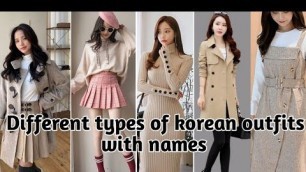 'Types of korean outfits for girls with names/Korean fashion/Korean dress style/by lookbook dreamers'
