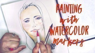 'How to Paint a Fashion Illustration with ParKoo Watercolor Markers for Beginners'
