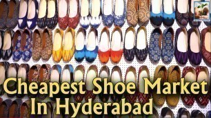 'Wholesale Pochampally Foot Wear | Lowest Price Shoe Market in Hyderabad | Md Tapfiz| Money Mantan TV'