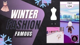 'Winter Fashion Famous  |  Fashion Famous Roblox  |  Roblox Gaming'