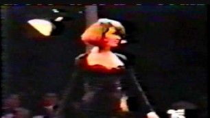 'Azzedine Alaia fall 1990 fashion show and backstage'