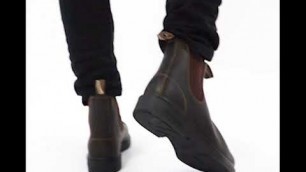 '| Shuperb™ Blundstone Unisex Leather Chelsea Boots Stout Brown'