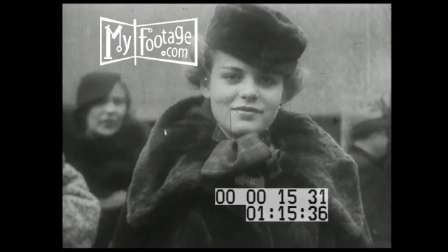 '1934 Men and Women\'s Fur Coat Fashion Show'