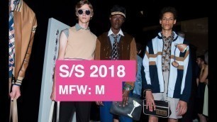 'Fendi Spring / Summer 2018 Men\'s Runway Show | Global Fashion News'
