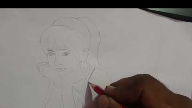 'my drawing progress | How To Drawing a girl with beautiful face | how to draw a fashion girl'
