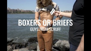 '2018 | Scruff Guys answer Boxer or Briefs at Williamsburg Waterfront | Mens Fashion in Underwear'