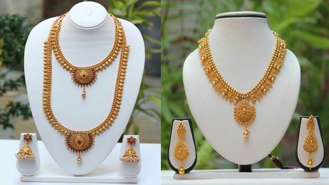 'Beautiful Gold Necklace Designs || Top Gold Jewellery Models Collection || The Fashion Zone'